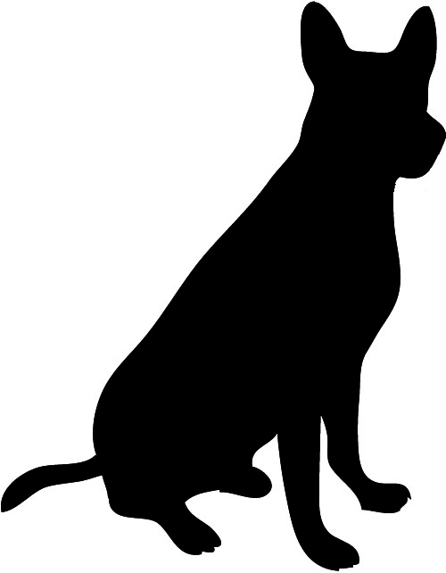Dog Silhouette Clip Art. Clip