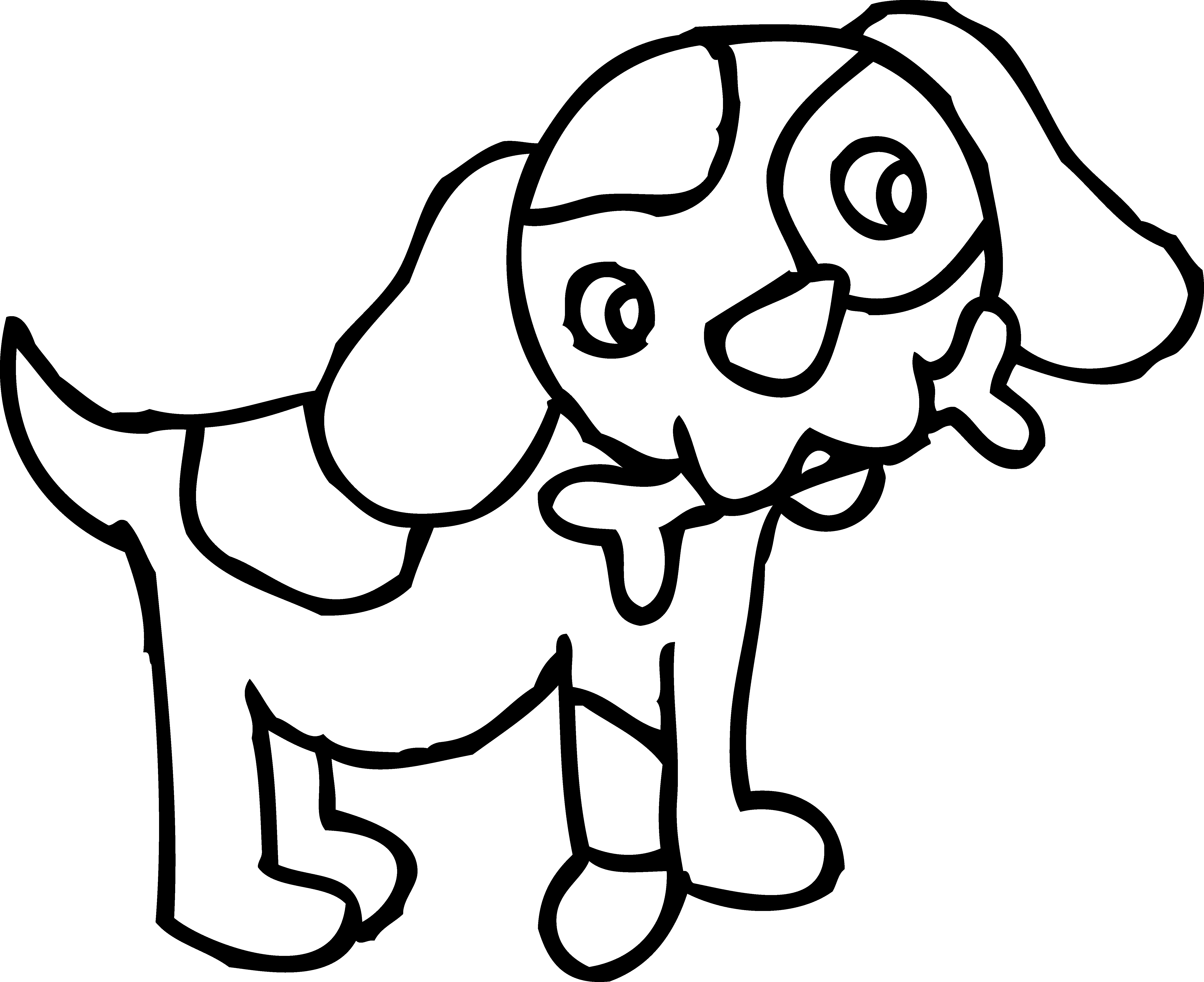 Pets clipart black and white #3