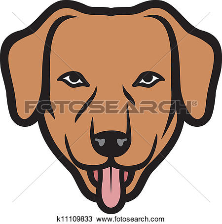 Dog Face clipart and illustra