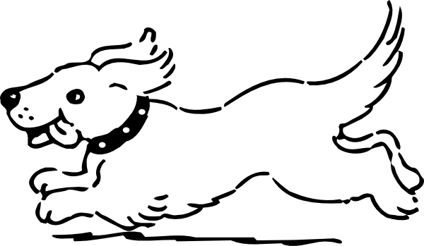 Dog For Coloring clip art .