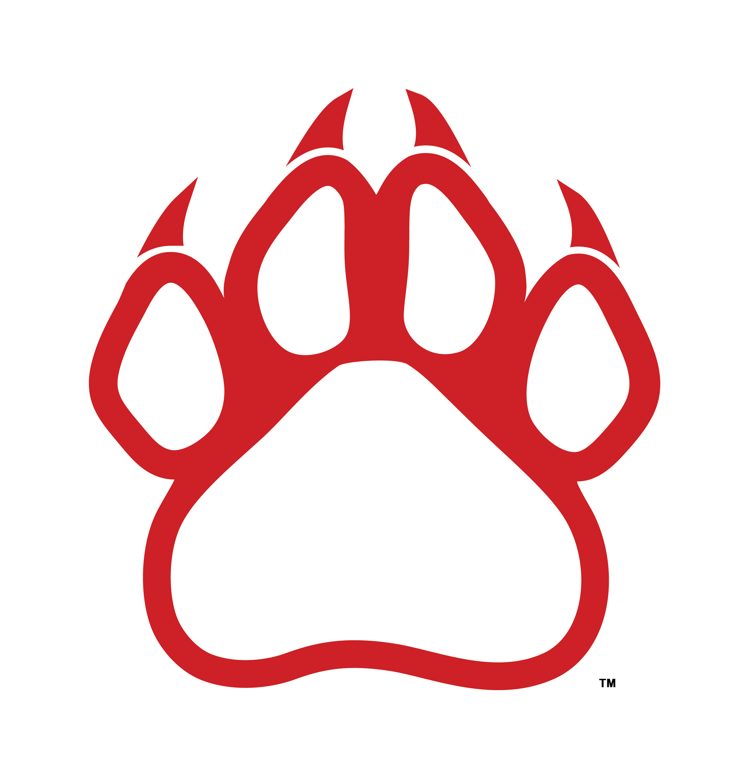 Clipart panthers paw print ..