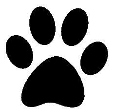 dog paw print clip art | paw- - Dog Paws Clip Art