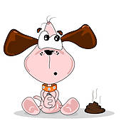 Dog Poop Bag u0026middot; Cartoon dog and poo