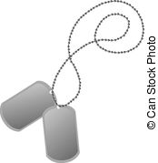 ... Dog tag - We see two vect - Dog Tags Clipart