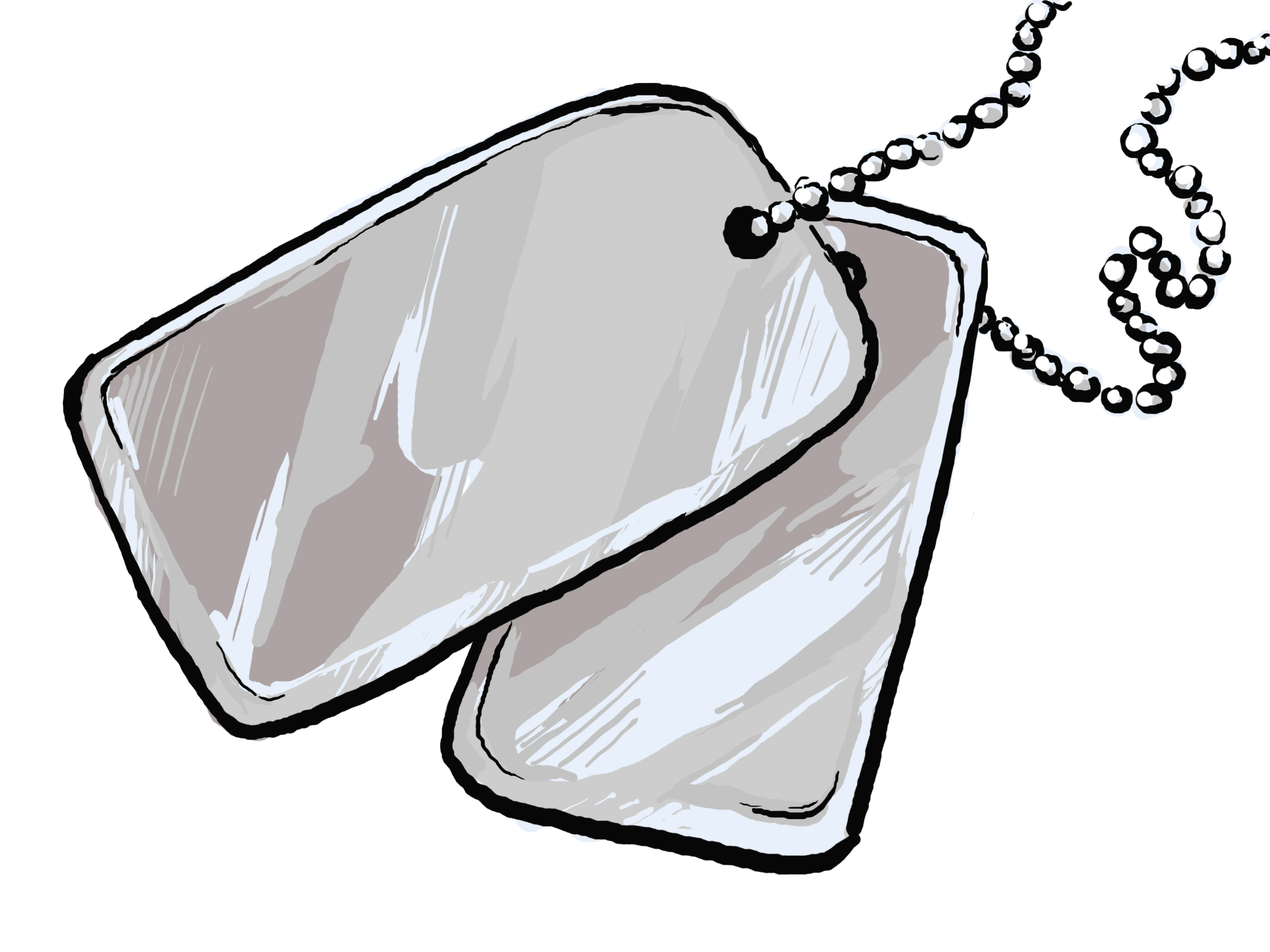 ... Dog tag - We see two vect