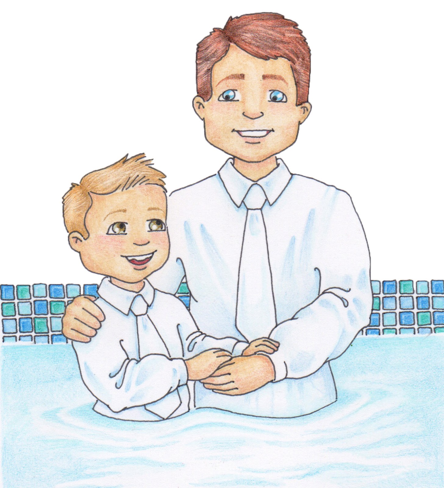 Baptisms, LDS and Clip art on