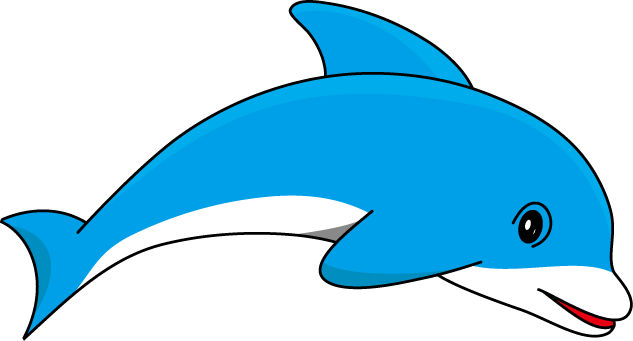 Dolphin Clip Art. Dolphin out - Clip Art Dolphin