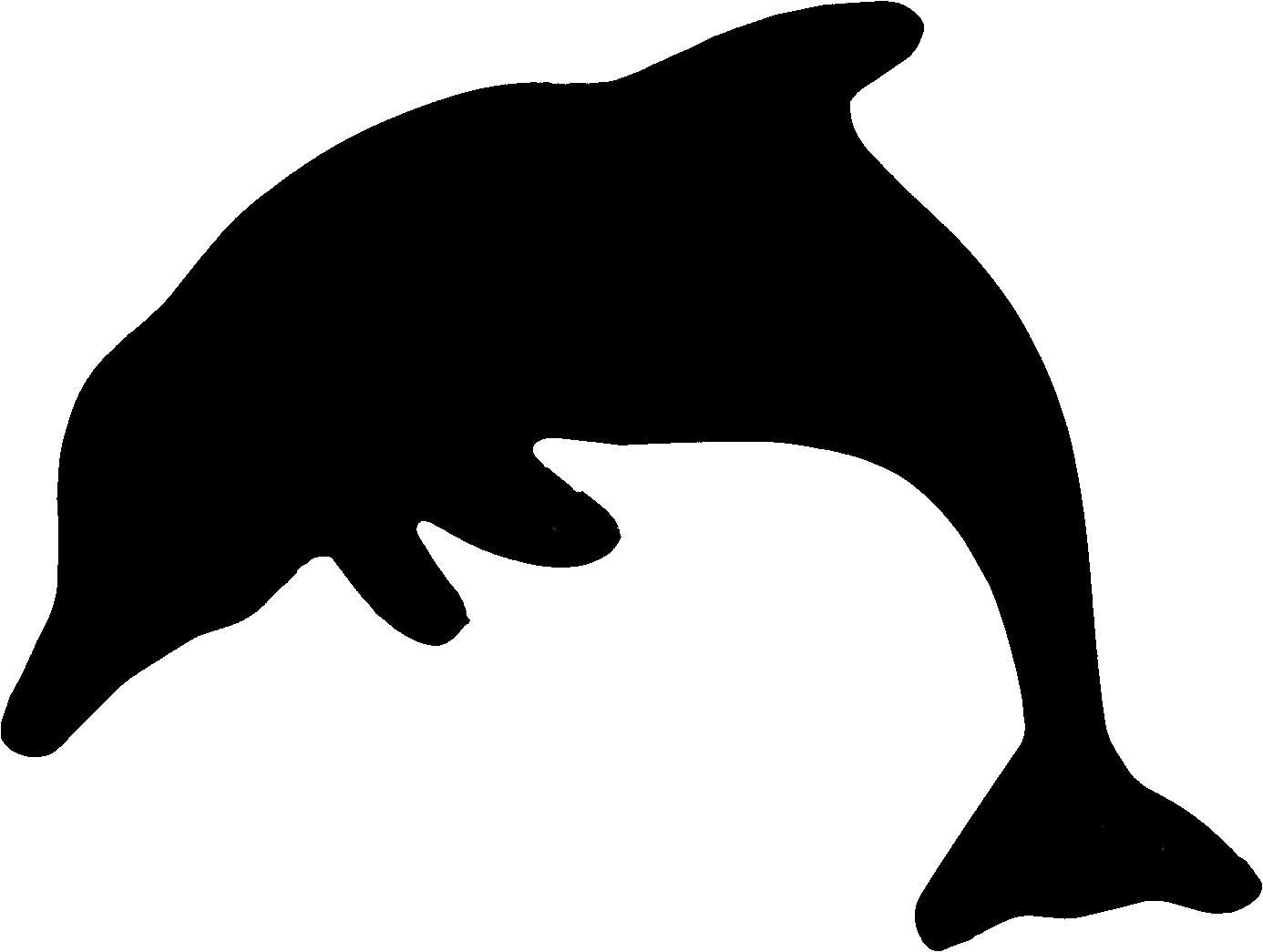 Dolphin silhouette clipart ki - Silhouette Clip Art