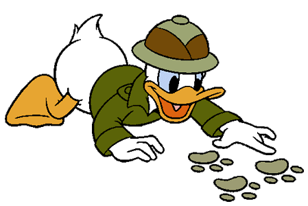 Donald Tracking . - Safari Clip Art