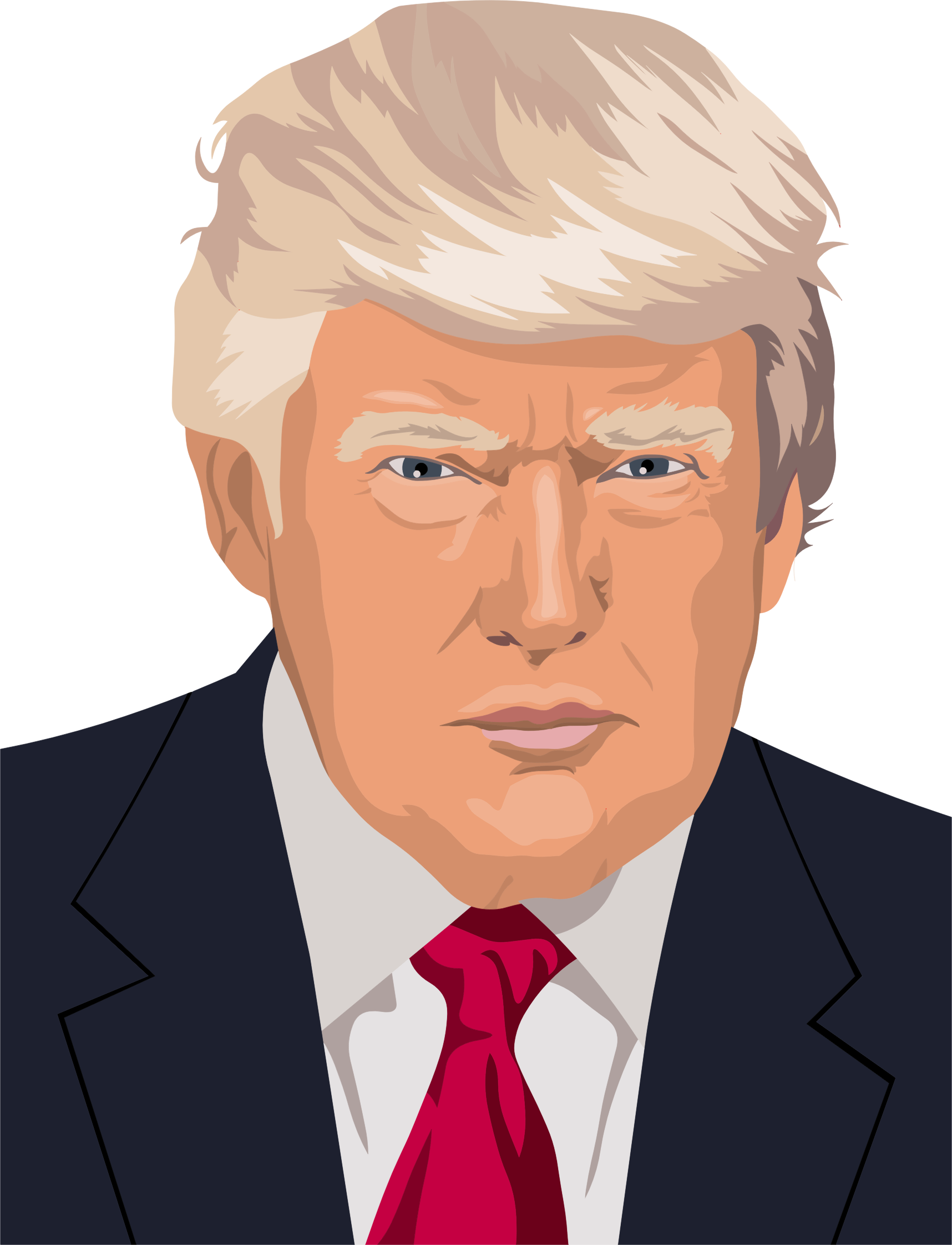 Caricature Of Donald Trump by