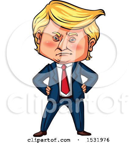 Caricature Of Donald Trump by - Donald Trump Clipart