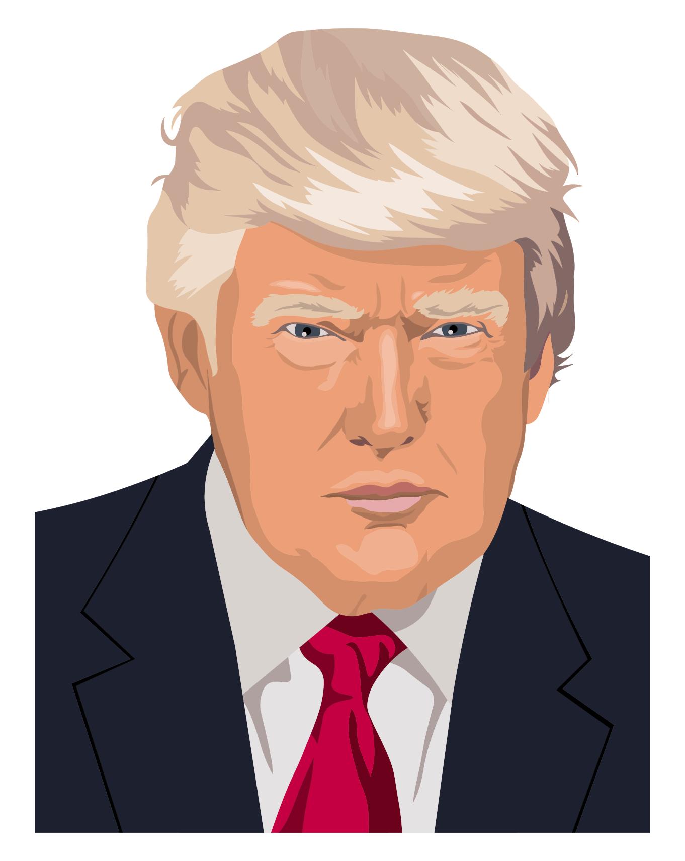 Caricature Of Donald Trump by