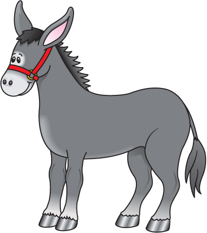 gray donkey clipart. Size: 75