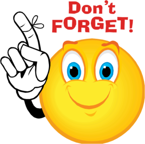 Dont Forget Smiley Image - Clipart Smiley