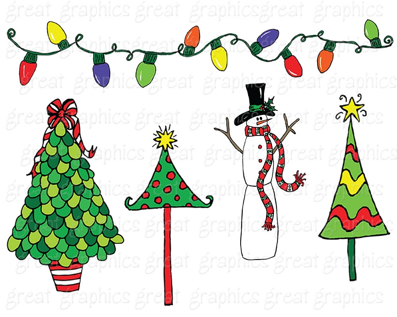 Doodles clipart - Christmas Party Pictures Clip Art