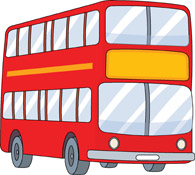 double decker red bus clipart. Size: 111 Kb