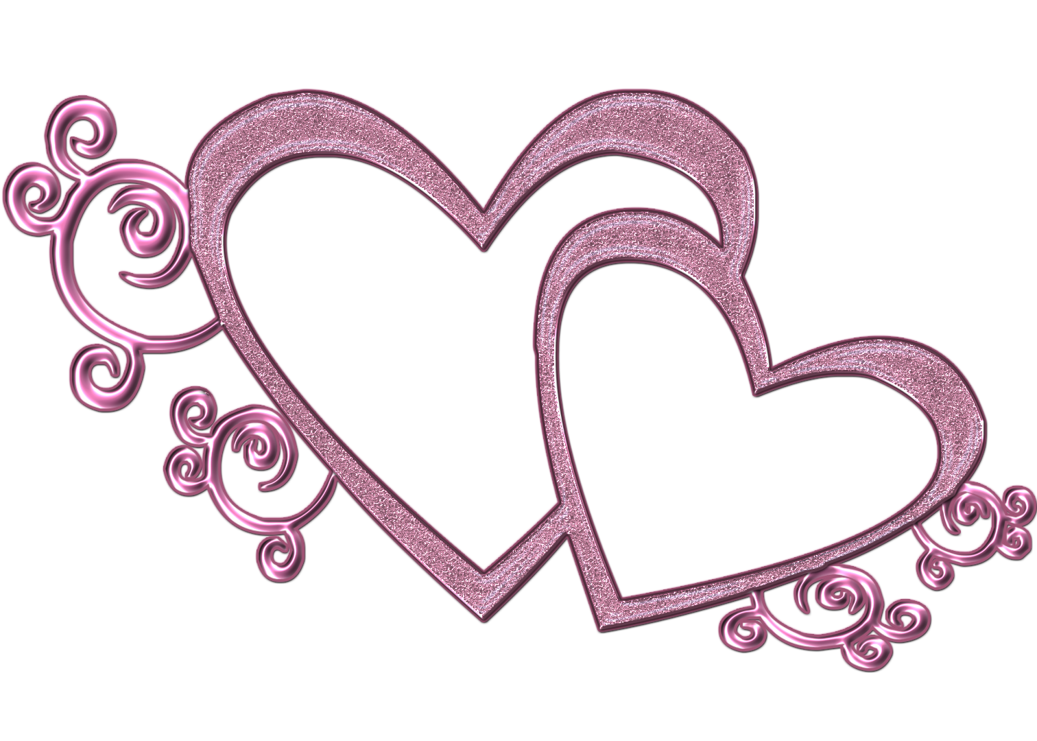 Bright Pink Heart Clipart u00