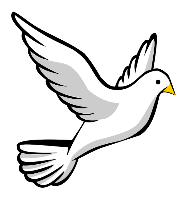 Flying dove clip art free vec