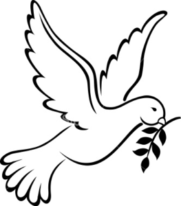 Flying dove clip art free vec