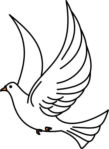 Doves Clipart - clipartall; W - White Dove Clipart