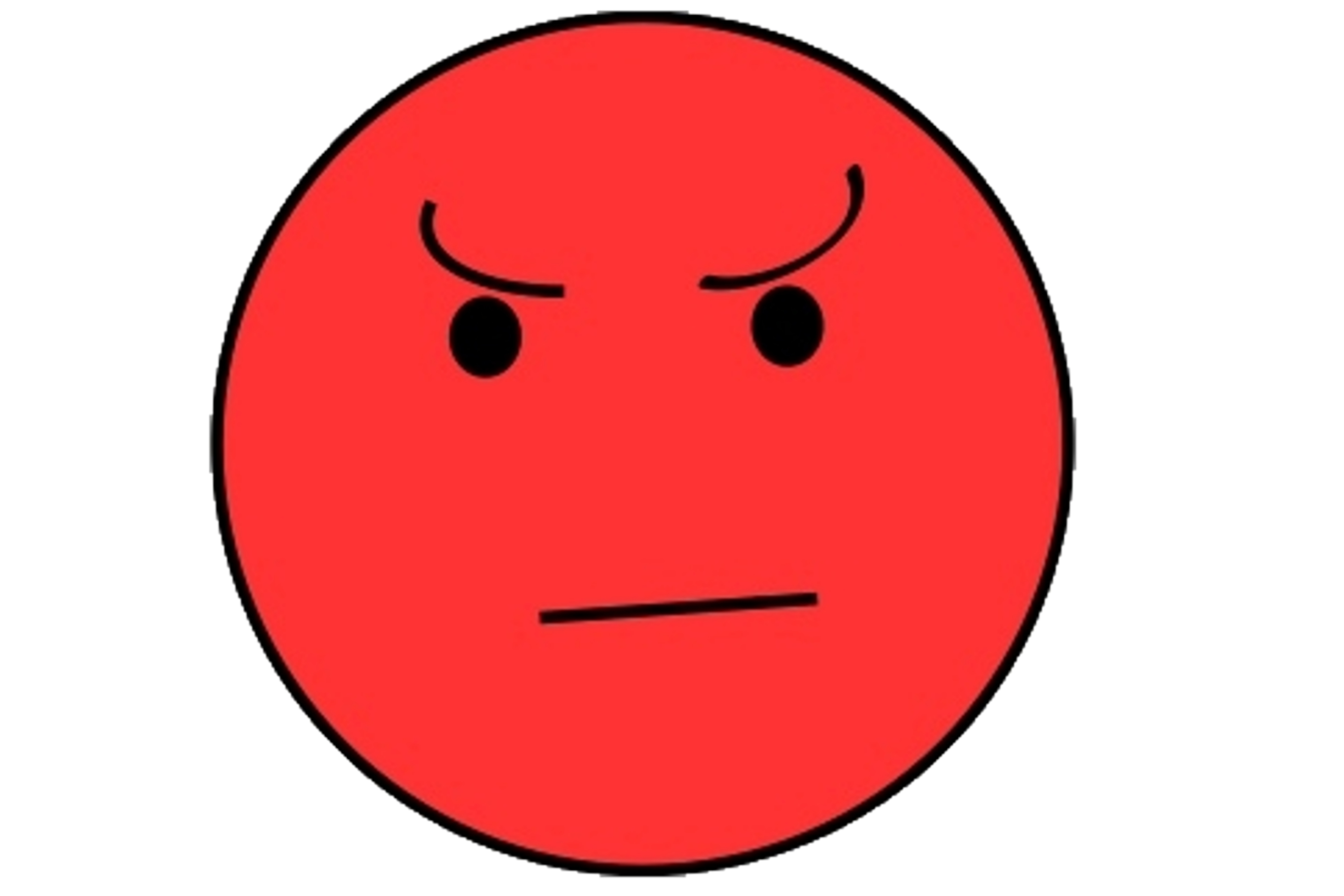 Angry face clip art free .