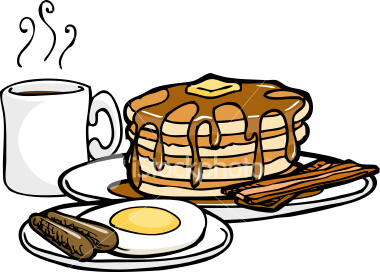 Eating breakfast clipart free