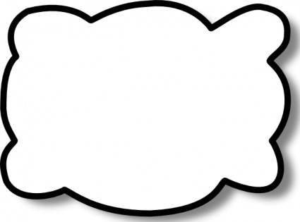 Download Callout Cloud clip a - Shape Clip Art
