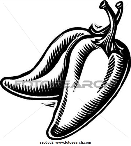 Download Jalapeno Black And White Clipart