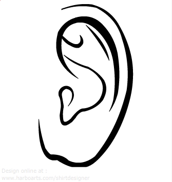 Ear hearing clipart listening