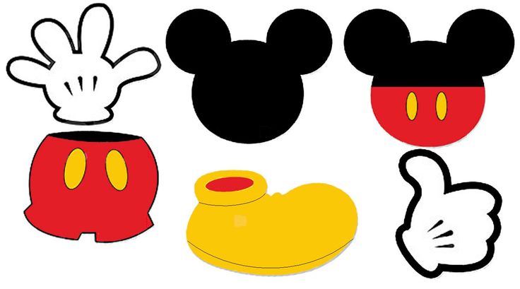 Download Mickey Mouse Shoes Clipart