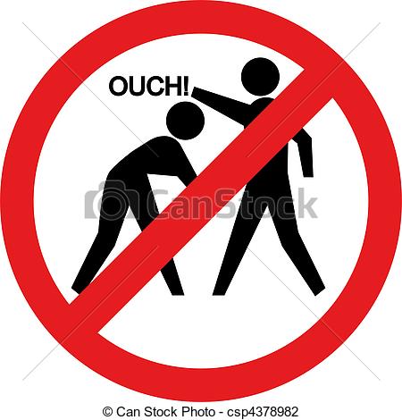 Download No Hitting Clipart. Hitting and beating is .