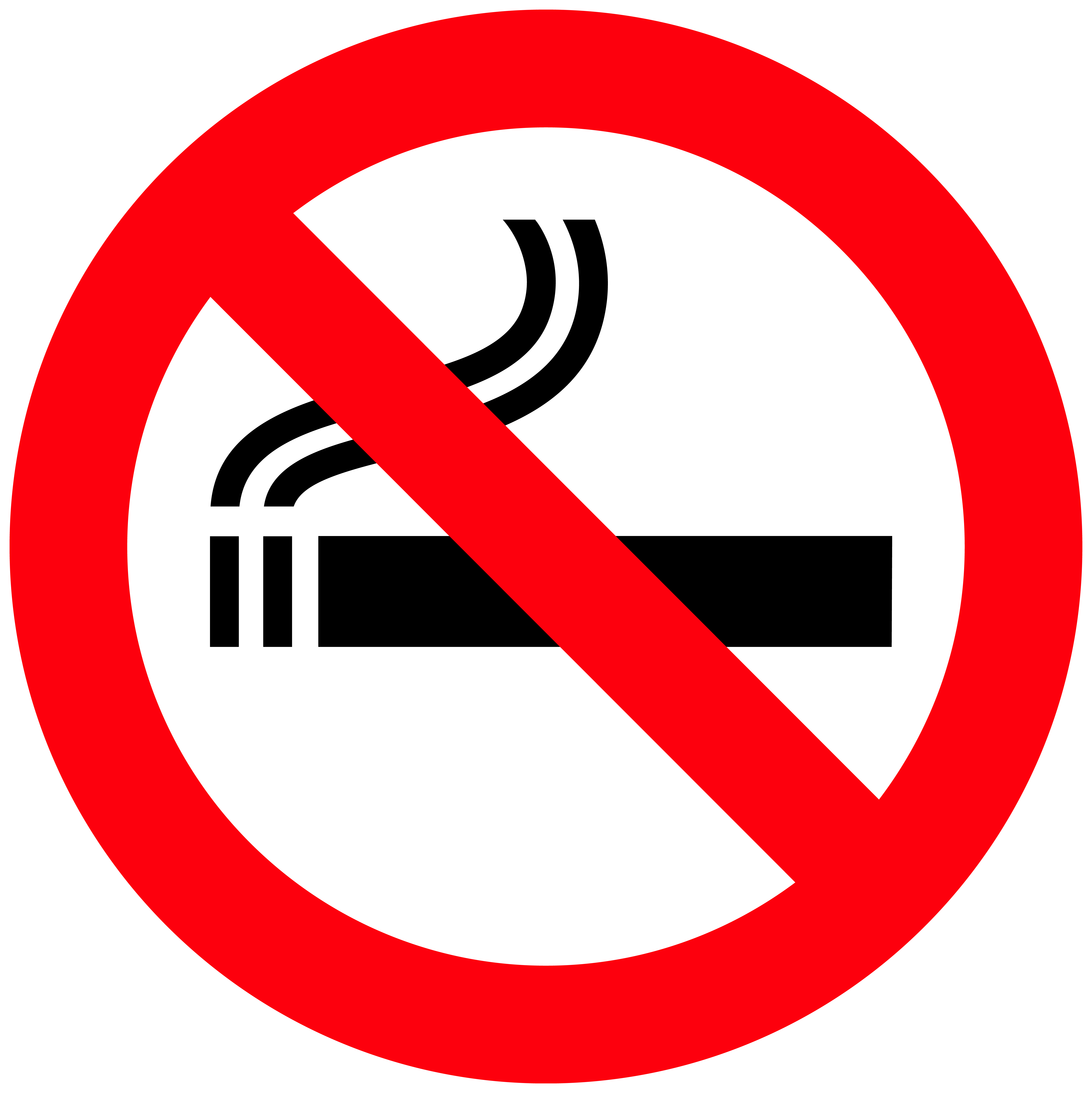 No smoking signs clipart clip