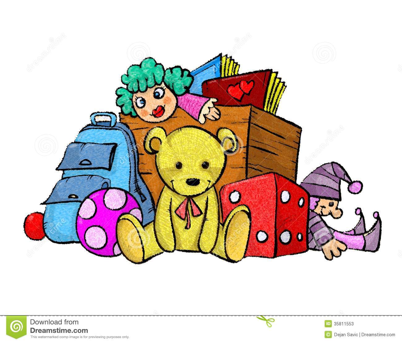 Download Pile Of Toys Clipart - Toys Clipart