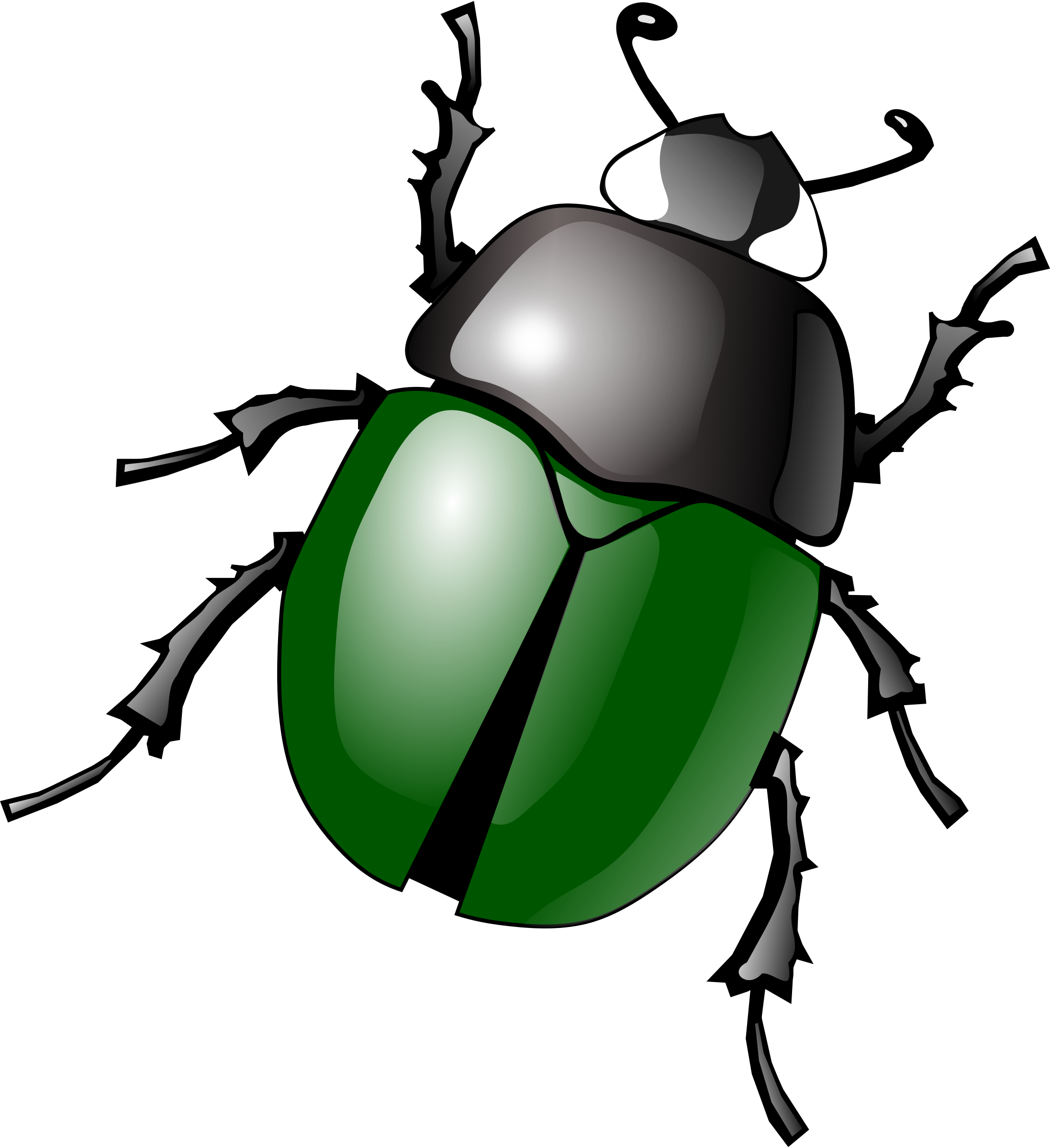 Cartoon Grasshopper clip art 