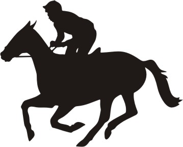 Download Race Horse Silhouette Clipart