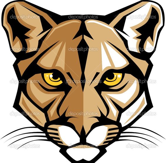 Cougar head clip art cougar p