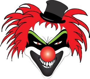 Download Scary Joker Clipart