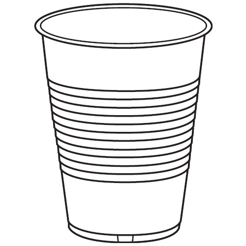 Download Solo Cup Black And . - Cup Clipart