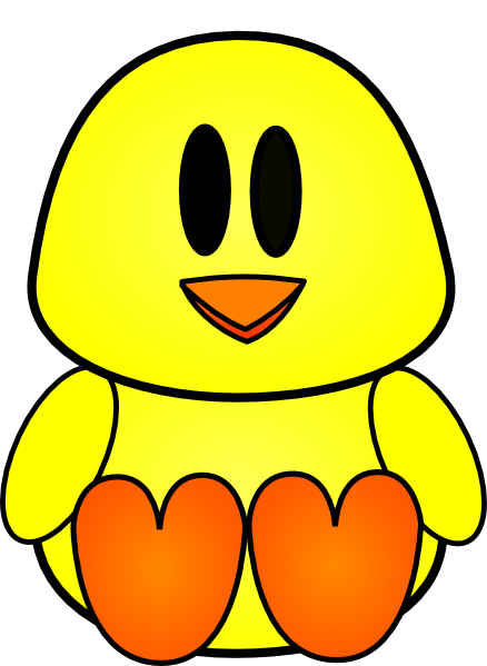 Download this image as: - Baby Chick Clipart