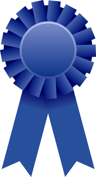 Download this image as: - Blue Ribbon Clipart