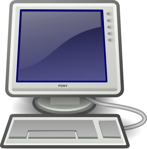 Download this image as: - Clipart Of A Computer