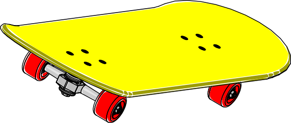 Download this image as: - Clipart Skateboard