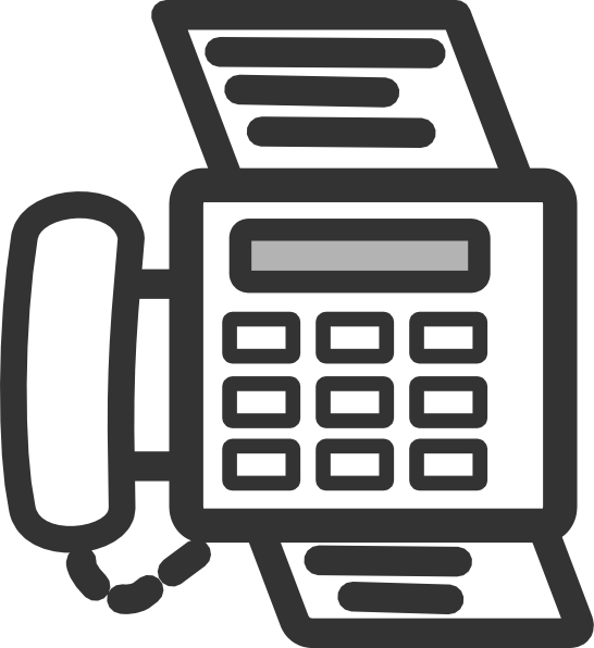 Download this image as: - Fax Machine Clipart