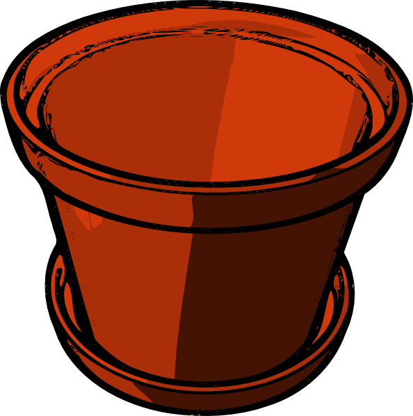 Download this image as: - Flower Pot Clip Art