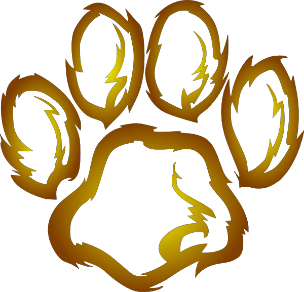 Download this image as: - Lion Paw Clip Art