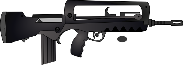 Download this image as: - Machine Gun Clip Art