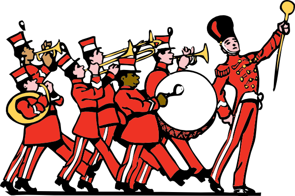 Marching Band Cartoon Clipart
