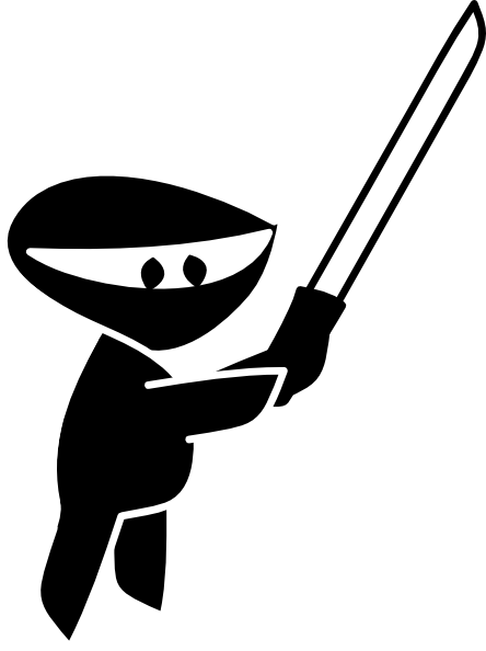 Vector Clipart Of Ninja Angry