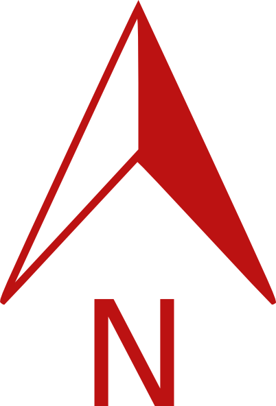 Download this image as: - North Arrow Clip Art