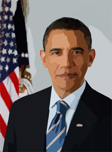 Download this image as: - Obama Clip Art